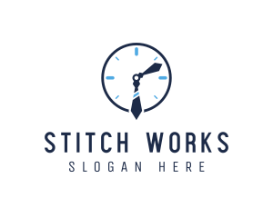 Work Office Clock logo design