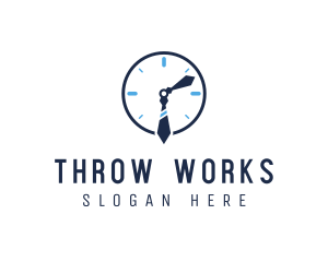 Work Office Clock logo design