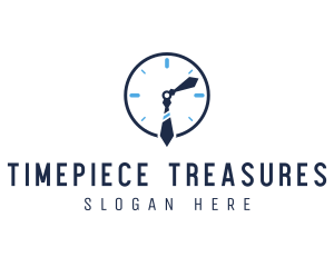 Work Office Clock logo design