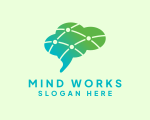 Brain Psychology Research logo design