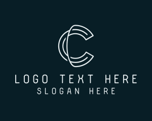 Minimal Tech Letter C logo