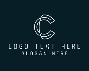 Minimal Tech Letter C Logo