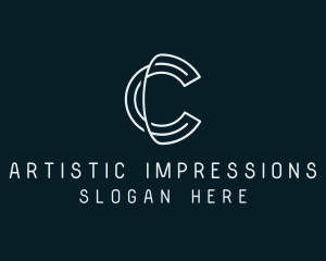 Minimal Tech Letter C logo design