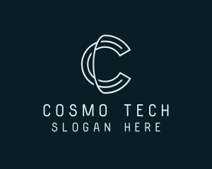 Minimal Tech Letter C logo design