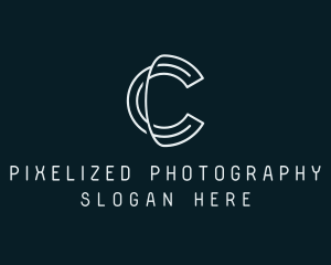 Minimal Tech Letter C logo design