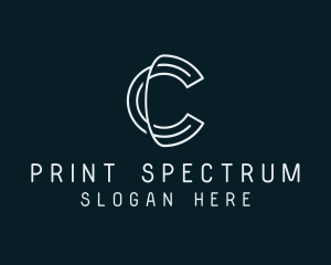 Minimal Tech Letter C logo design