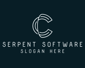 Minimal Tech Letter C logo design