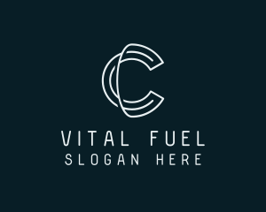 Minimal Tech Letter C logo design