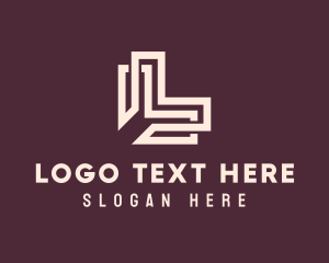 Intricate Business Letter L logo design