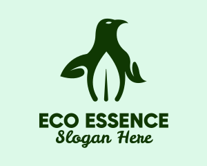 Natural Eco Penguin logo design