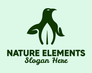 Natural Eco Penguin logo design