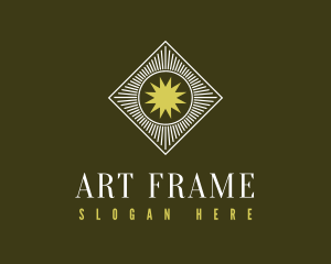 Antique Sun Frame logo design