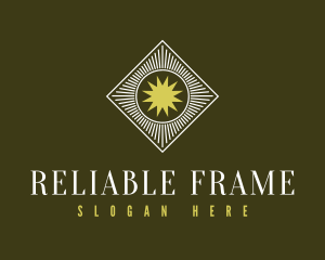 Antique Sun Frame logo design