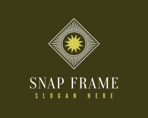 Antique Sun Frame logo design