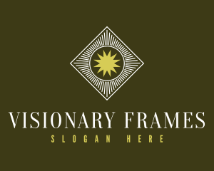 Antique Sun Frame logo design