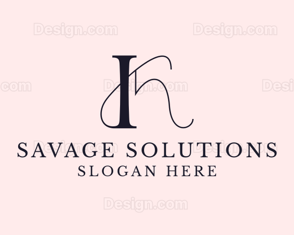 Elegant Boutique Letter K Logo