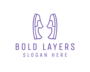 Shoe Slippers Loafers logo design