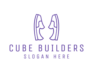 Shoe Slippers Loafers logo design