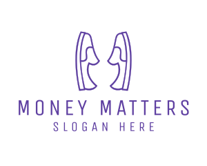 Shoe Slippers Loafers logo design