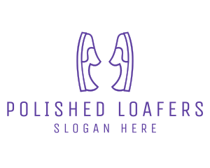 Shoe Slippers Loafers logo design