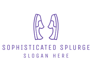 Shoe Slippers Loafers logo design