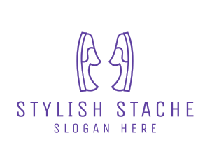 Shoe Slippers Loafers logo design