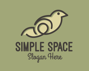 Simple Bird Minimalist logo design