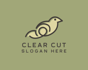 Simple Bird Minimalist logo design