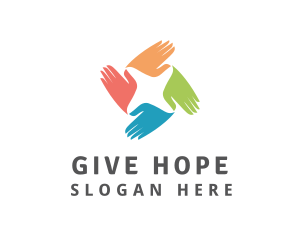 Hands Group Charity logo design