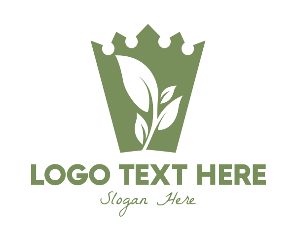 Green Crown logo example 4