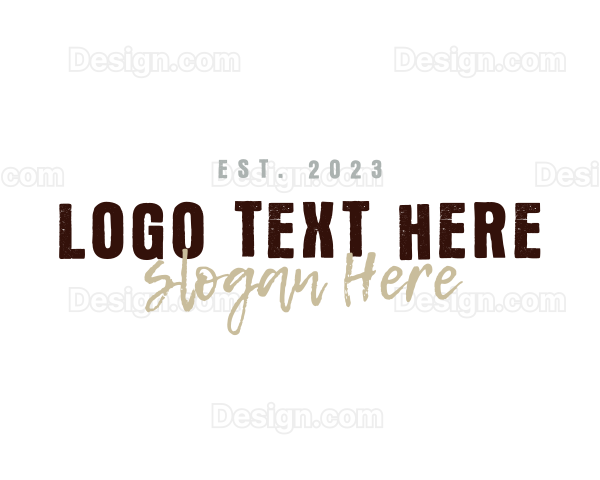 Grunge Rustic Brand Logo