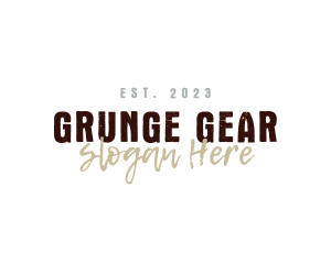 Grunge Rustic Brand logo