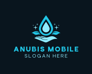 Natural Water Droplet logo design