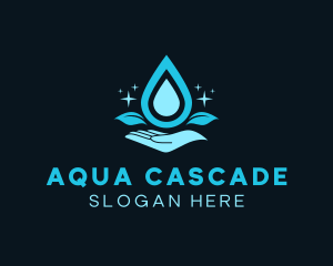 Natural Water Droplet logo design