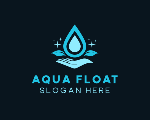 Natural Water Droplet logo design