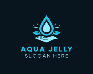 Natural Water Droplet logo design