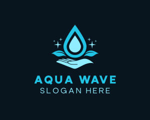 Natural Water Droplet logo
