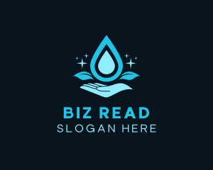 Natural Water Droplet logo design