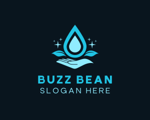 Natural Water Droplet logo design