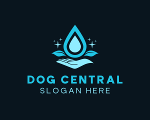 Natural Water Droplet logo design