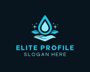 Natural Water Droplet logo design