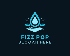 Natural Water Droplet logo design