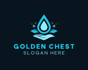 Natural Water Droplet logo design