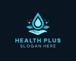 Natural Water Droplet logo design