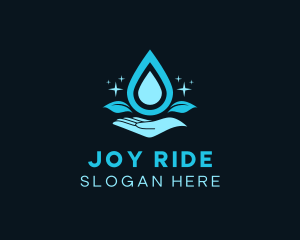 Natural Water Droplet logo design