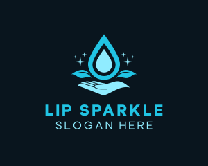 Natural Water Droplet logo design