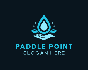 Natural Water Droplet logo design