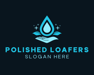 Natural Water Droplet logo design