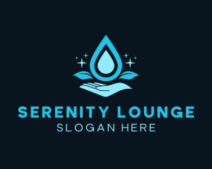 Natural Water Droplet logo design