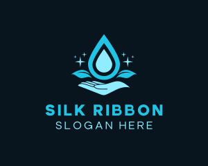 Natural Water Droplet logo design